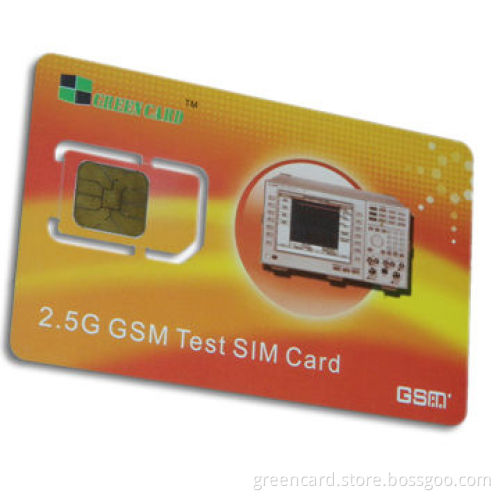 2.5GHz Test SIM Card with 1 to 5MHz Working Frequencies and High Performance IC